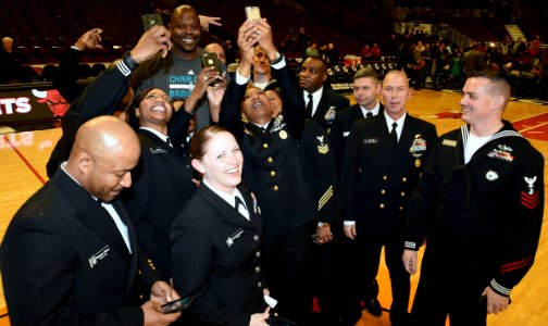 Navy Band Great Lakes performs in Chicago 150225-N-IK959-459