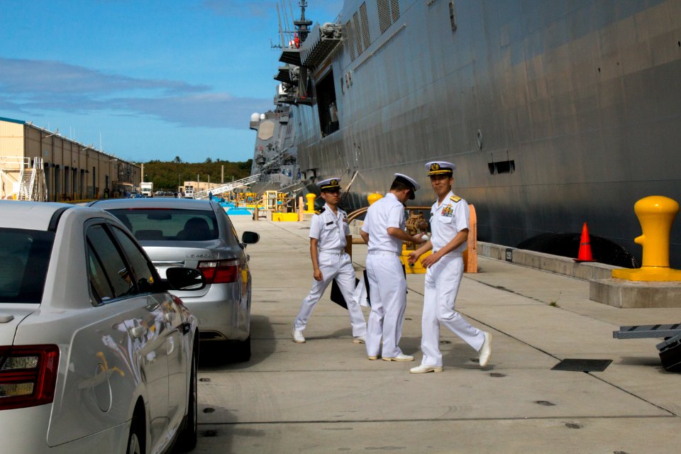 NBG hosts JMSDF for GuameX 160115-N-OG363-002