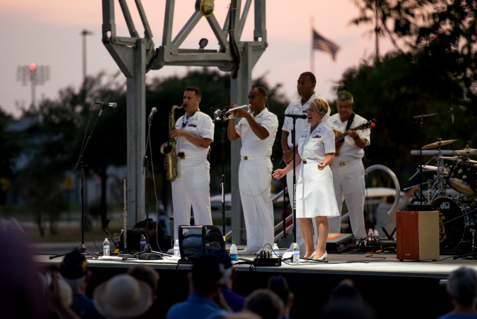Navy Band visits College Station (35574057314)