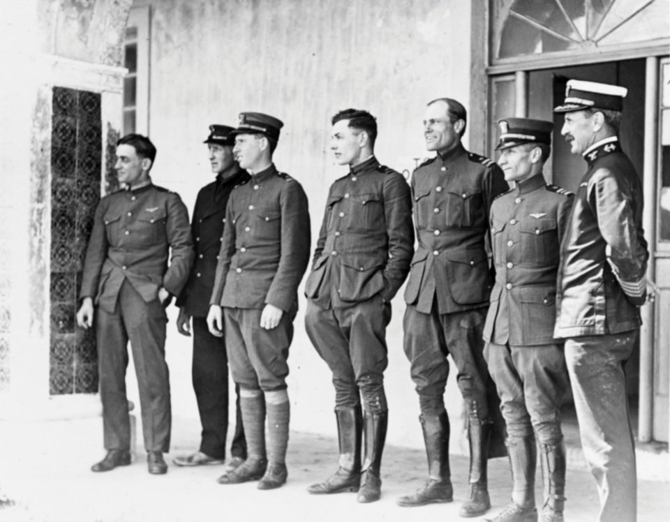 NC-4 Crew in the Azores with Capt. Richard H. Jackson, May 1919
