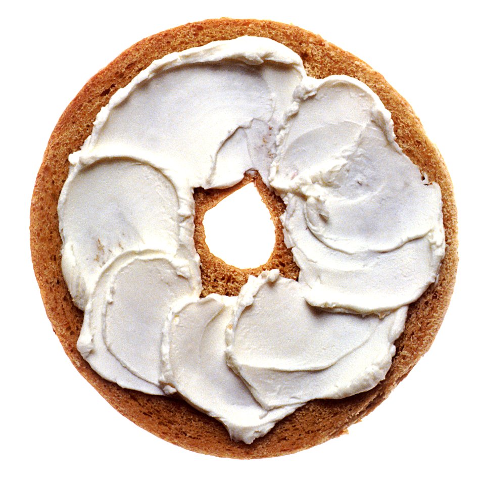 NCI cream cheese bagel