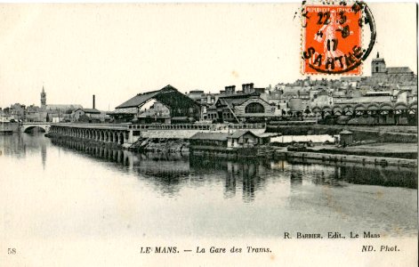 ND Barbier 58 - LE MANS - La Gare des Trams