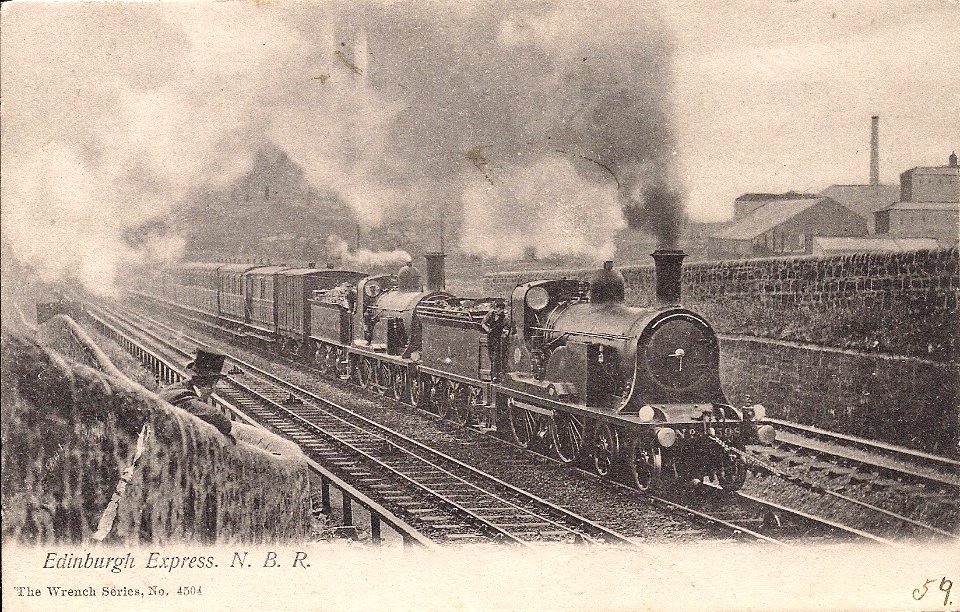 NBR N Class on Cowlairs Bank (postcard)