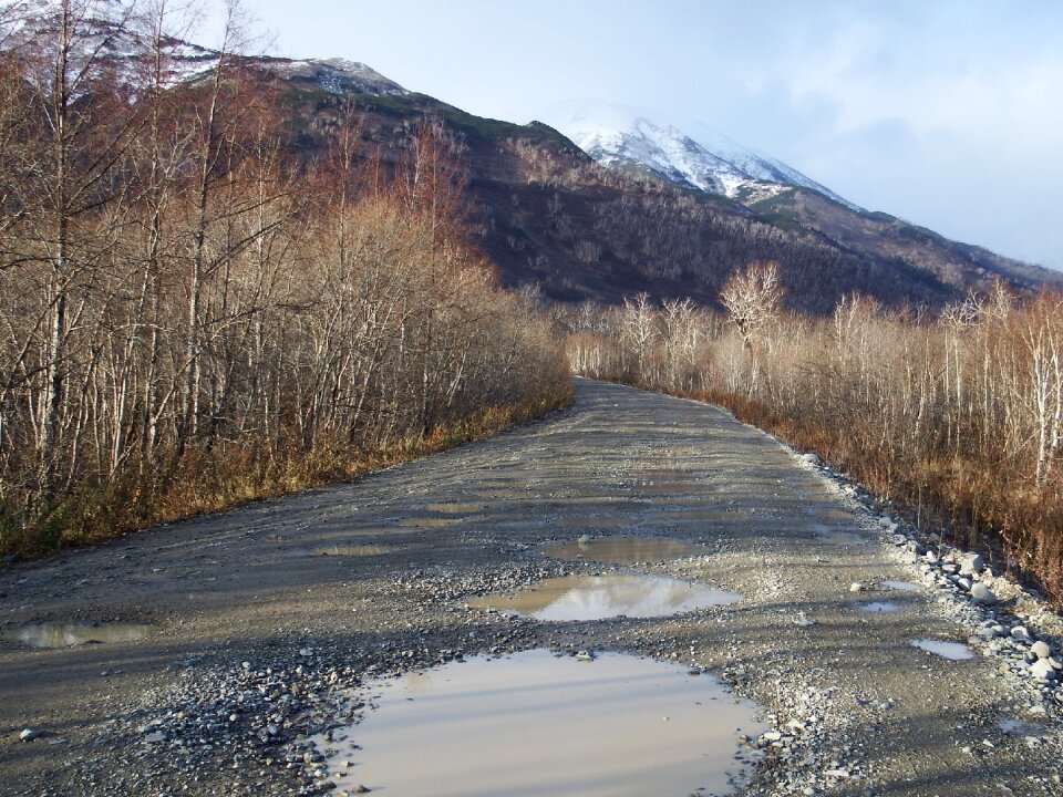 Dirt the roads after the rain