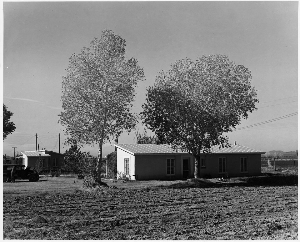 Near Coolidge, Arizona. Farmhouse on Casa Grande cooperative farm project (FSA). - NARA - 522489