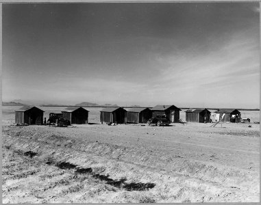 Near Eloy, Pinal County, Arizona. Grower's camp for cotton pickers. - NARA - 522224 photo