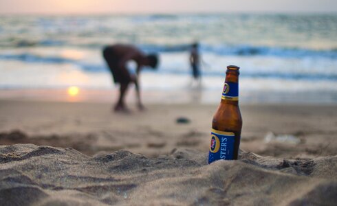 Drink beach beached