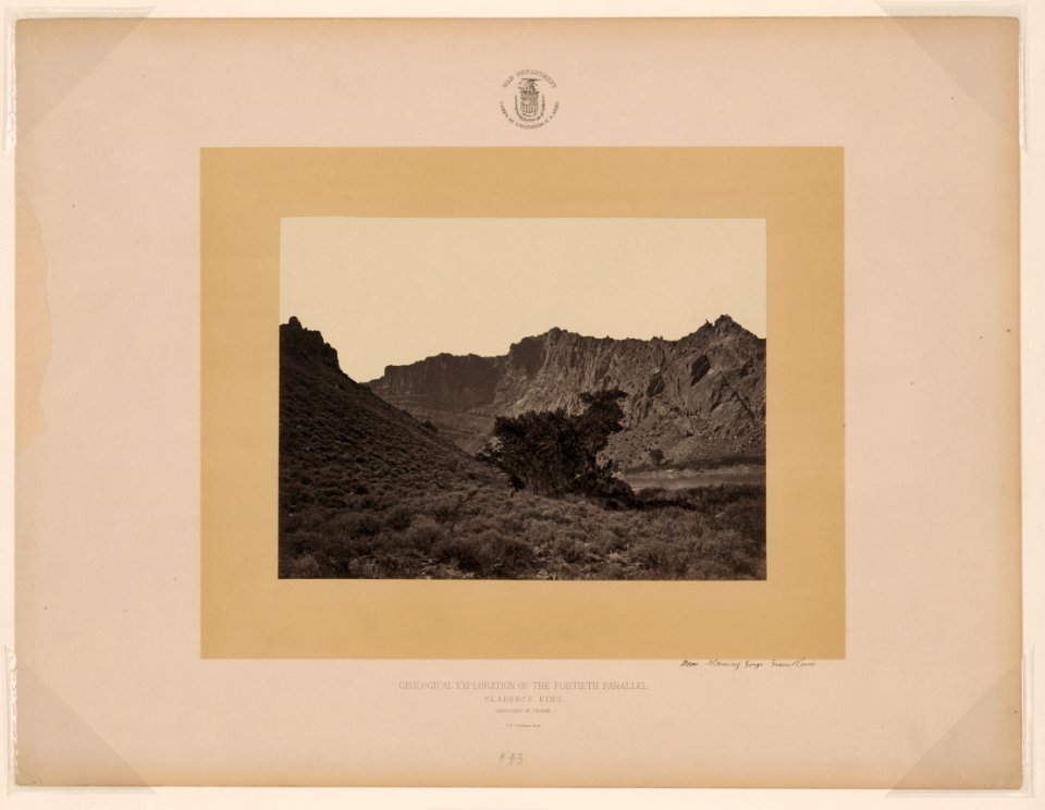 Near Flaming Gorge, Green River - T. H. O'Sullivan, phot. LCCN2002698572
