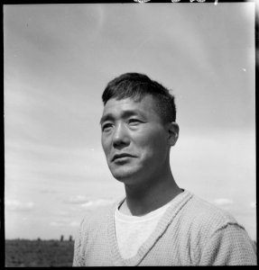 Near Florin, California. This Issei, the father of seven children, came to the United States from J . . . - NARA - 537843