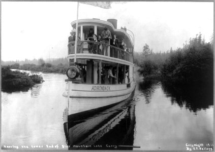 Nearing the lower end of Blue Mountain Lake, (N.Y.) LCCN2003655500