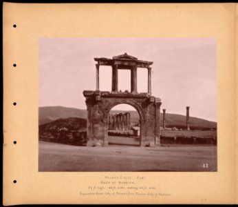 Nearer circle. East. Arch of Hadrian