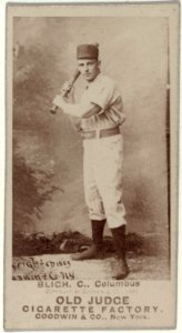 Ned Bligh, Columbus Buckeyes, baseball card portrait LCCN2007686991