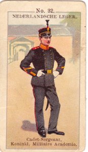 Nederlandsche leger No. 32. Cadet-Sergeant, Koninkl. Militaire Academie.