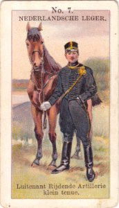 Nederlandsche leger No. 7. Luitenant Rijdende Artillerie klein tenue