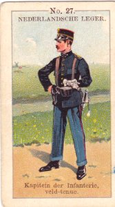 Nederlandsche leger No. 27. Kapitein der Infanterie, veld-tenue.