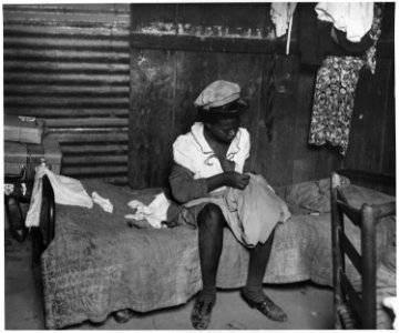 Near Buckeye, Maricopa County, Arizona. Sister of cotton picker. - NARA - 522541