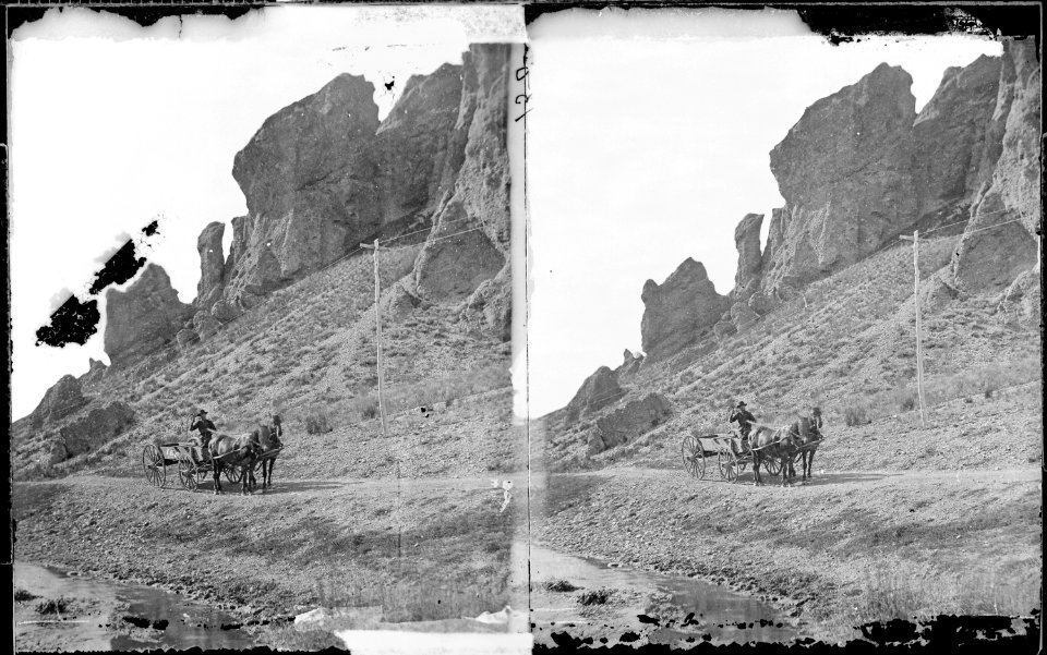 Needle Rocks, near Wasatch, on the old stage road. Summit County, Utah. - NARA - 517351