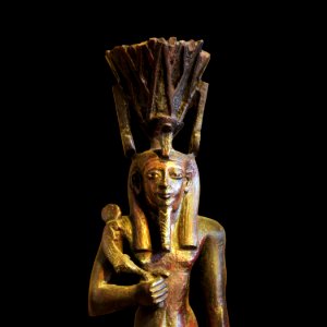 Nefertum statuette with tiara-N 5055-IMG 2177-black