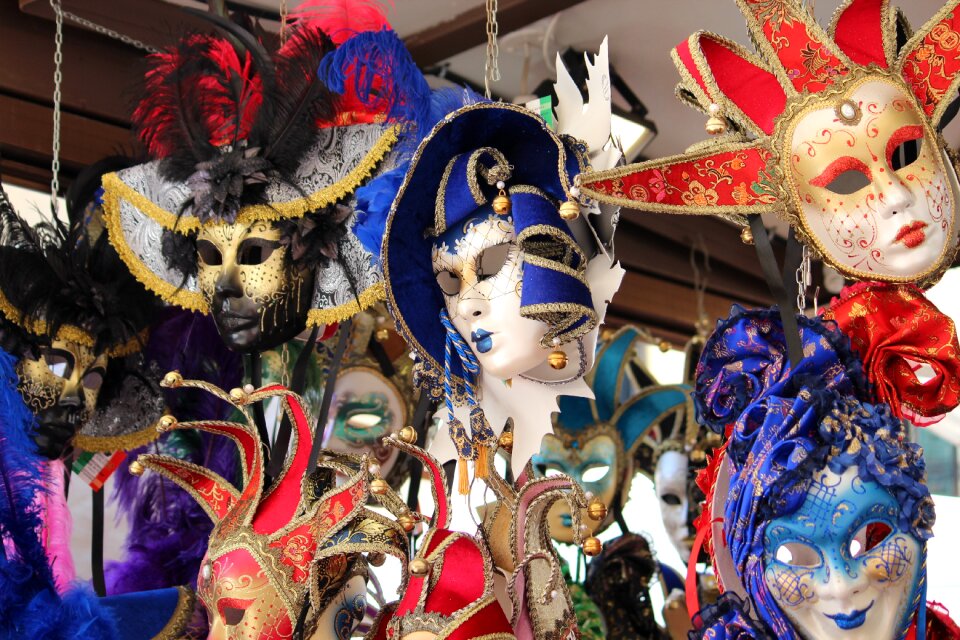 Venice carnival venetian mask