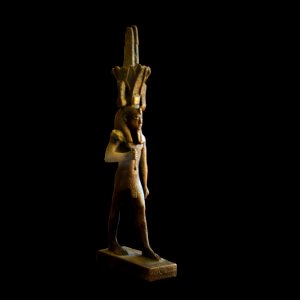 Nefertum statuette-Louvre room 644 display 2 first from right-IMG 0542-black
