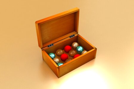 Bright wood container