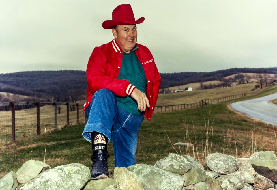 NBC Weatherman Willard Scott near his home in The Plains, VA