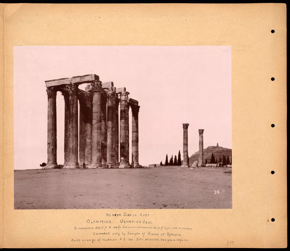 Nearer circle. East. Olympeion. Olympian Zeus