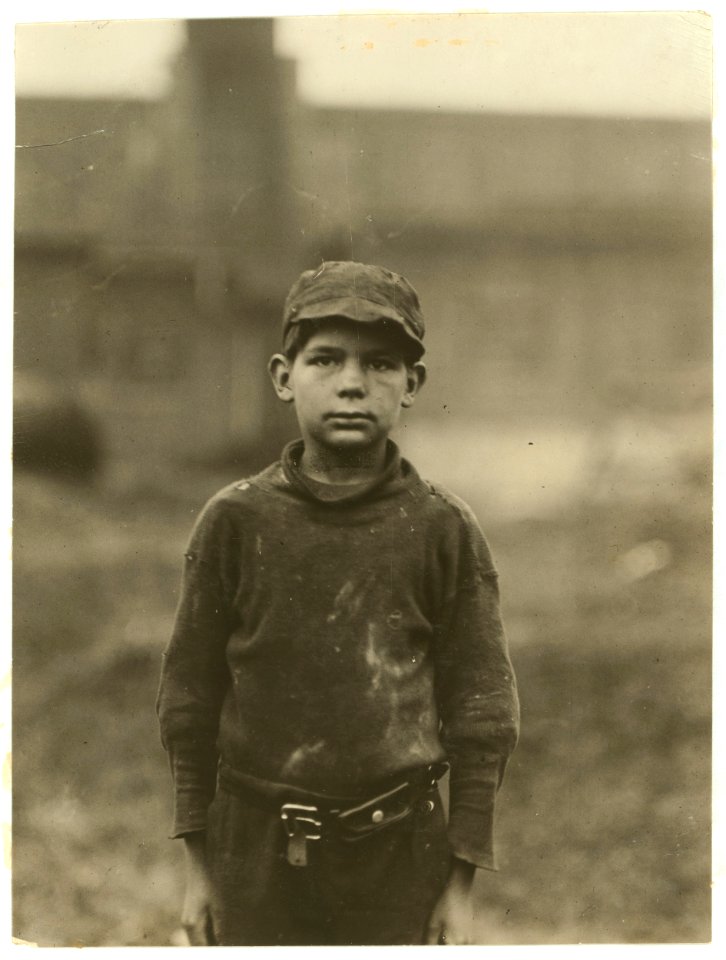 Neil Power, 10 y(ea)rs old, he said, 'Turns stockings in Rome (Ga.) Hosiery Mill.' A shy, pathetic figure. 'Hain't been to school much.' LOC nclc.02746
