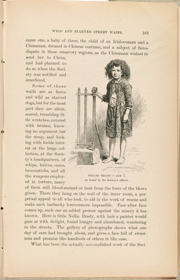 Nellie Brady - age 7 As found by the Society's officers. LCCN2012647174