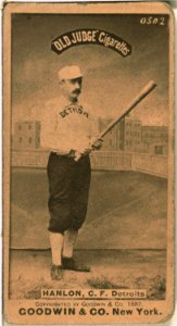 Ned Hanlon, Detroit Wolverines, baseball card portrait LCCN2007686522