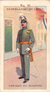 Nederlandsche leger No. 28. Luitenant der Infanterie.