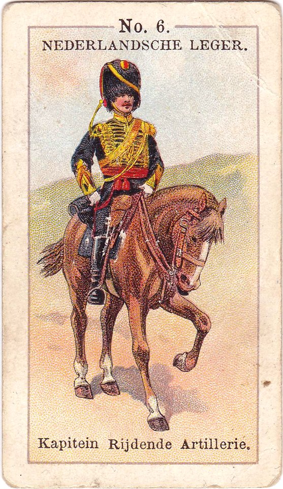 Nederlandsche leger No. 6. Kapitein Rijdende Artillerie.