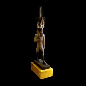 Nefertum statuette-Louvre room 644 display 2 first from right-IMG 0541-black
