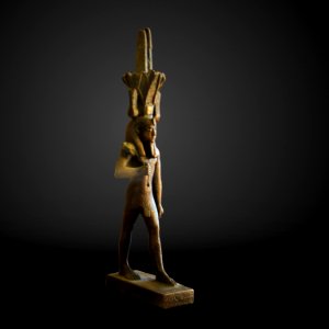 Nefertum statuette-Louvre room 644 display 2 first from right-IMG 0542-gradient