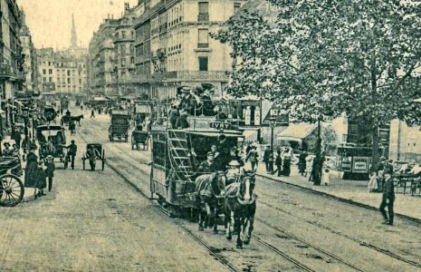 ND 1120 - PARIS - La rue Monge (Détail)