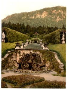 Neptune Fountain, Linderhof Castle, Upper Bavaria, Germany-LCCN2002696249