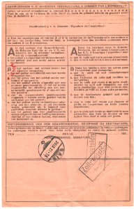 Netherlands 1925-09-25 parcel card Amsterdam-Gais reverse