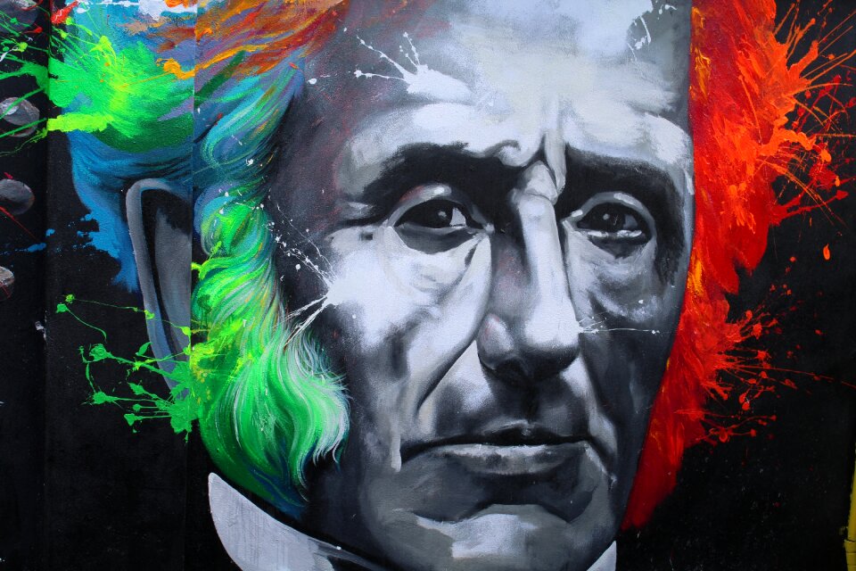 Alessandro manzoni street art face