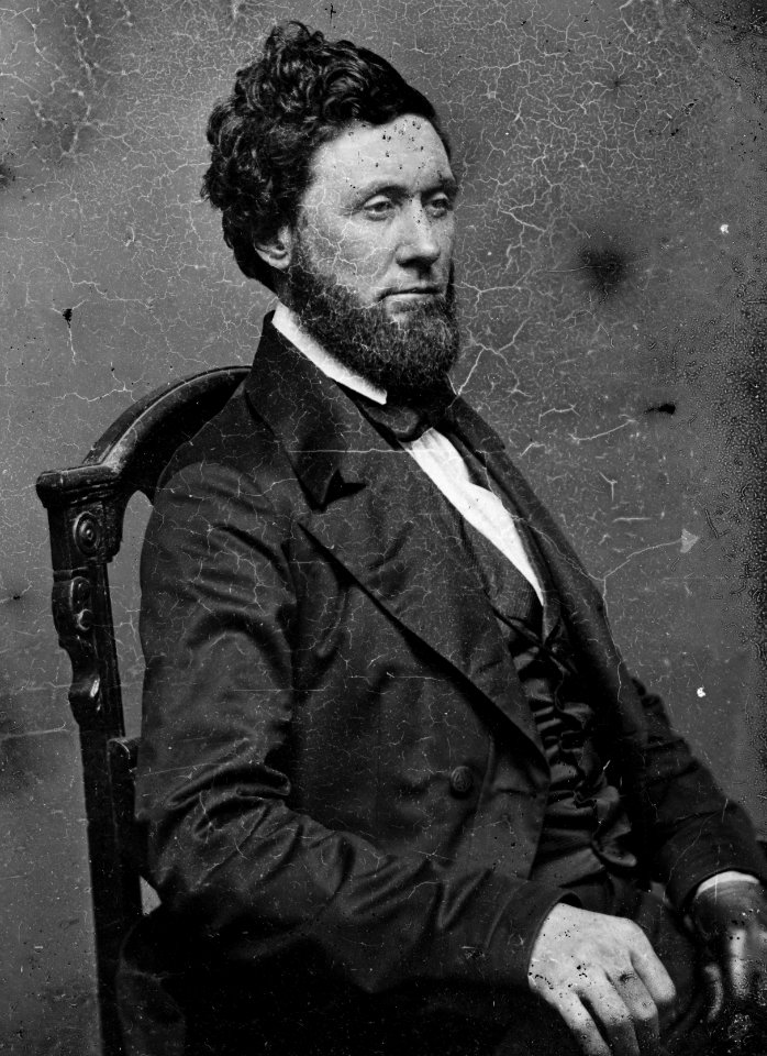 John Nelson, bw photo portrait, Brady-Handy collection, circa 1855-1865