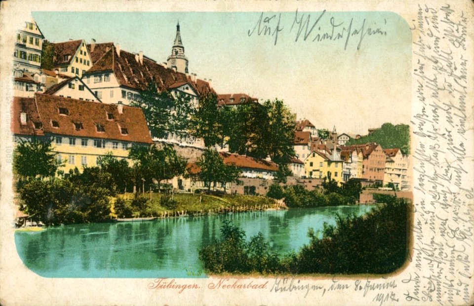 Neckarbad (AK 1009 F Schuler 1917)