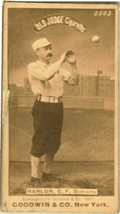 Ned Hanlon, Detroit Wolverines, baseball card portrait LCCN2007686523