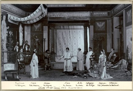 Nero, Dramatiska teatern 1904. Föreställningsbild - SMV - H15 013