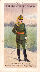 Nederlandsche leger No. 22. Luitenant-Kolonel, Commandant vh Reg. Jagers.