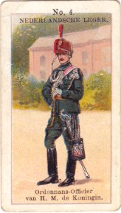 Nederlandsche leger No. 4. Ordonnans-Officier van H.M. de Koningin.