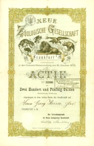 Neue Zoologische Gesellschaft 1872
