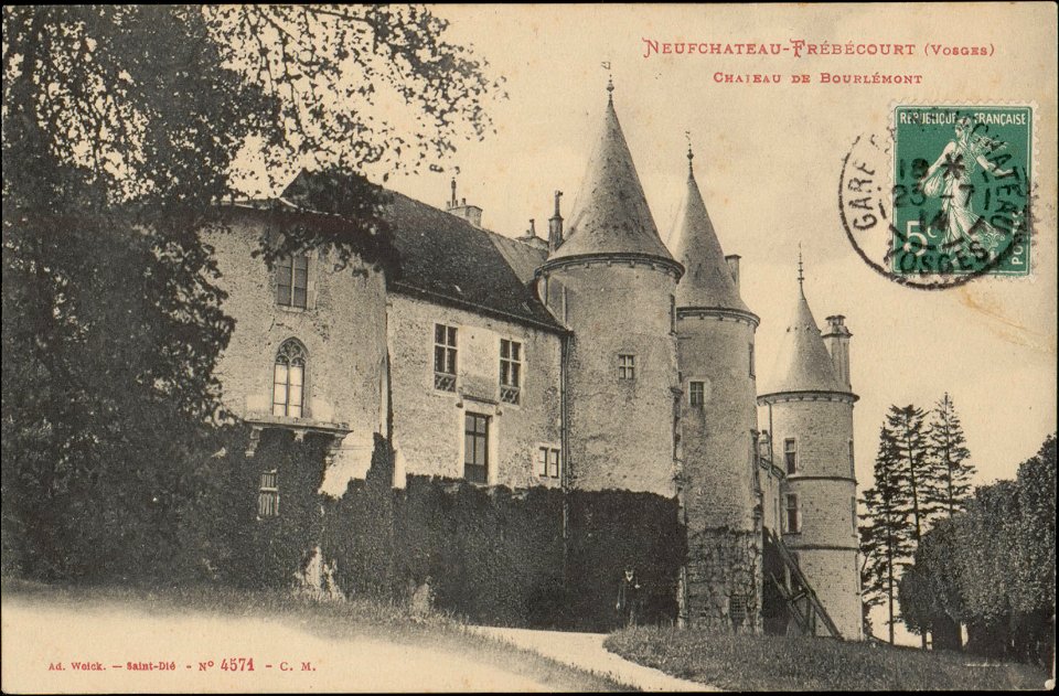 NeufChâteau-Frébécourt (Vosges), Château de Bourlémont CP 4470 PsurR
