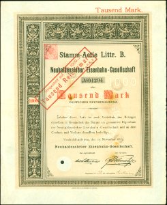 Neuhaldensleber Eisenbahn-Gesellschaft 1887