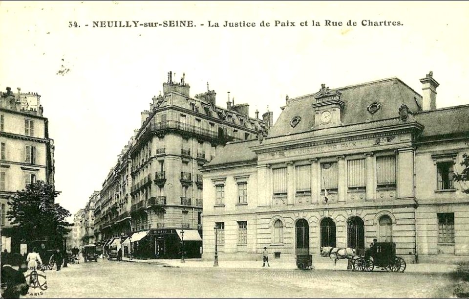 Neuilly-sur-Seine.Rue de Chartres.Justice de Paix