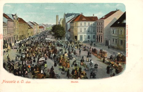 Neusalz a. Oder, Schlesien - Marktplatz (Zeno Ansichtskarten)