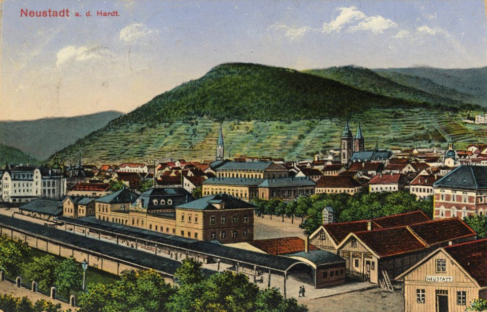 Neustadt a. d. Haardt, Rheinland-Pfalz - Bahnhof (Zeno Ansichtskarten)